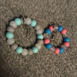 Colorful Beaded Keychain Set for Kids